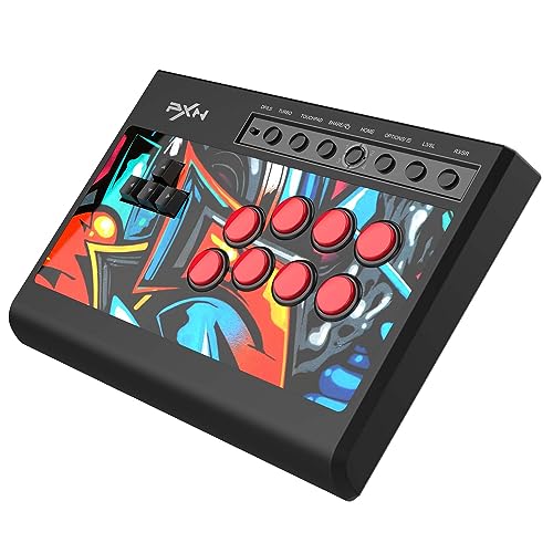 PXN X8 Arcade Fight Stick - Arcade Stick mit tastaturähnlichen Richtungstasten, Blue-Switch-Mechaniktasten, Turbo-Funktion - Arcade-Kampf Controller für PC, PS3, PS4, Xbox und Switch PXN X8 Arcade Fight Stick - Arcade Stick mit tastaturähnlichen Richtungstasten, Blue-Switch-Mechaniktasten, Turbo-Funktion - Arcade-Kampf Controller für PC, PS3, PS4, Xbox und Switch von PXN