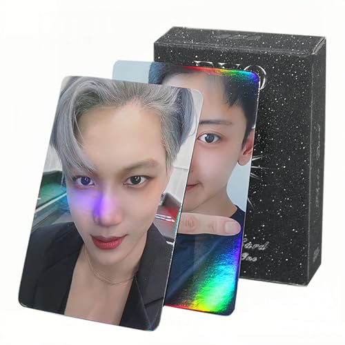 PYAJUU EXO Laser Card 50pcs EXO Photo Card KPOP EXO LOMO Cards EXIST Photocard Gift for Fans Daughter EXO Merch von PYAJUU