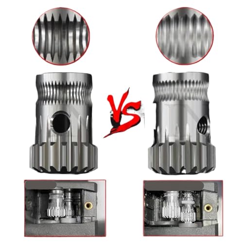 Dual Drive Gear Kit kompatibel mit dem BTECH -Upgrade -Extruder Kompatibel mit Style I3 3D -Druckerkomponenten von PYASJRAV