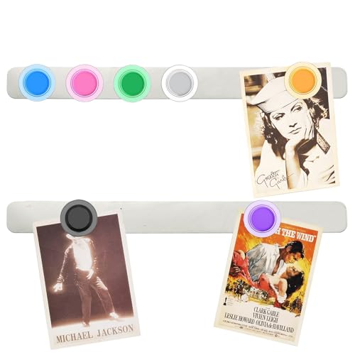 PYJLBX Magnettafel Memoboard Magnetleiste Selbstklebend, Kleine Pinnwand Magnetisch Magnetwand Magnettafel Küche Metallband Edelstahl Magnettafeln mit 7 Starke Magnete für Fotowand Dokumente, 2 Stück PYJLBX Magnettafel Memoboard Magnetleiste Selbstklebend, Kleine Pinnwand Magnetisch Magnetwand Magnettafel Küche Metallband Edelstahl Magnettafeln mit 7 Starke Magnete für Fotowand Dokumente, 2 Stück von PYJLBX