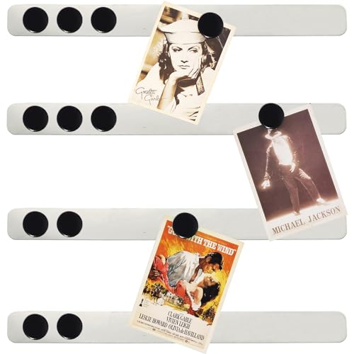 PYJLBX Magnettafel Pinnwand Magnetisch Magnetwand Magnetleiste Selbstklebend Memoboard, Klein Edelstahl Magnettafel Küche Metallband Magnettafeln mit 10 Schwarz Magnete für Büro Küche Fotowand,4 Stück PYJLBX Magnettafel Pinnwand Magnetisch Magnetwand Magnetleiste Selbstklebend Memoboard, Klein Edelstahl Magnettafel Küche Metallband Magnettafeln mit 10 Schwarz Magnete für Büro Küche Fotowand,4 Stück von PYJLBX