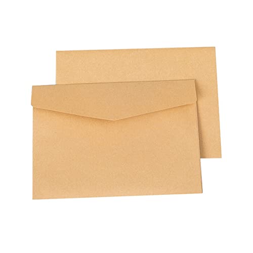 PYNQ 100 Stück klassische Kraftpapier-Briefumschläge, , für Hochzeitseinladungen, 105 x 70 mm von PYNQ