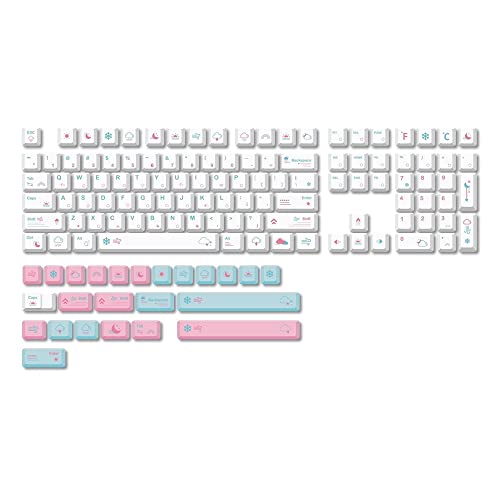 PYNQ 132 Tasten XDA Tastenkappen PBT Sub Wetter Thema Personalisierte Englische Tastenkappe für Cherry Mx Switch Mechanische Tastatur von PYNQ