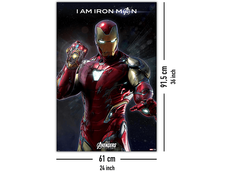 PYRAMID INTERNATIONAL Avengers: Endgame Poster I Am Iron Man Großformatige von PYRAMID INTERNATIONAL