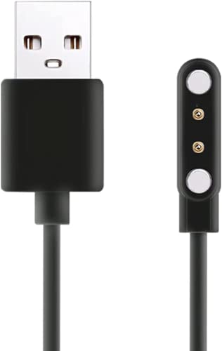 PYRODUM Ladegerät Kompatibel mit GT600/C20/C21 - USB Magnetisches Ladekabel Kabel 24.5 ft, 62 cm - Smartwatch Zubehör+ 2 Stück Schutzfolie, 1.71" Displayschutzfolie TPU Folie Bildschirmschutz von PYRODUM