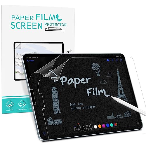 PYS (2 Stück Papier Schutzfolie für iPad Pro 11 & iPad Air 4.5. Generation 2020 2022 Papierfolie zum Zeichnen Schreiben Notizen machen wie auf Papier von PYS