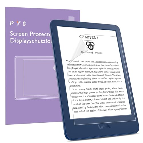 PYS Blendfreie Schutzfolie für Kindle 6 Zoll Tablet 11. Generation 2022 2024 Anti Glare Kratzfest Displayschutz um Display zu Schutzen 2 Stück von PYS