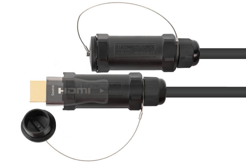 AOC Hybrid High-Speed HDMI® 2.0b, stahlarmiert, 4K @60Hz, 18 GBit/s, schwarz, 5m von PYTHON
