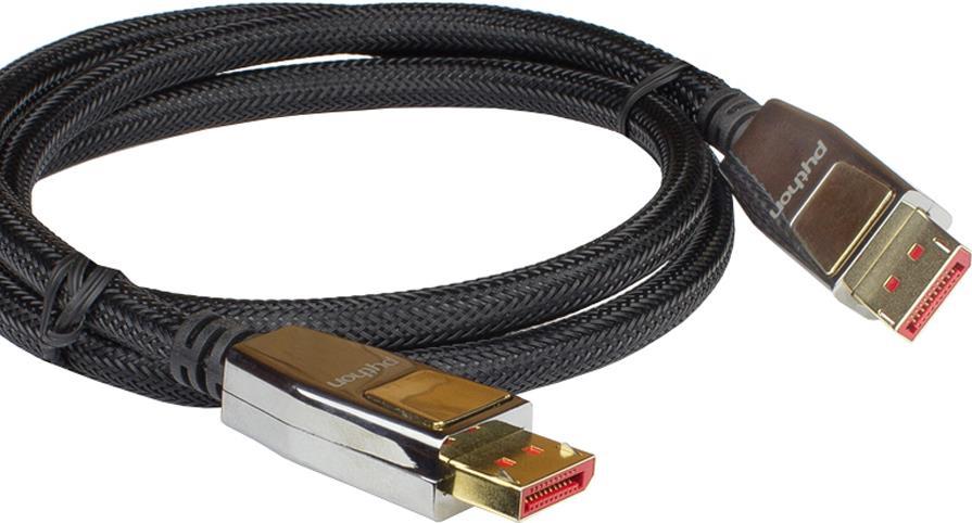 PYT M0258 - DisplayPort Kabel DP 1.4 8Ka60 Hz aktiv schwarz 10 m - Kabel - Digital/Display/Video (GC-M0258) von PYTHON