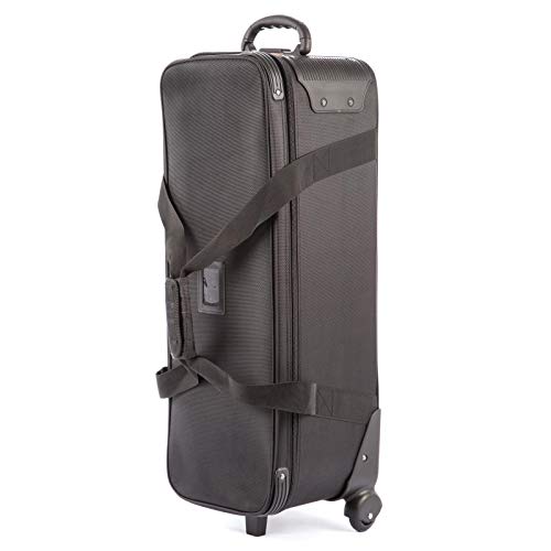 Fotostudio Ausrüstung Gepäck Tragetasche, Stativtaschen 35'' für Lampenstativ Licht Ständer, Stativ, Blitz, Studioschirm, Kameratasche mit Riemen Gepolstertes Fach, Rollen, Flight Case für Video von PYXEL