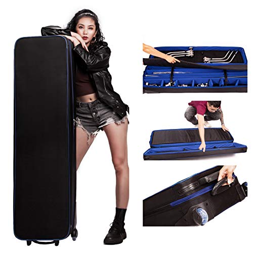 Robuster C-Stand Case Roller Flight Case Tasche mit Rollen 138 x 36 x 21 cm Rollen Ausrüstung Schutz Trolley Case Tasche für Century Stand Studio Fotografie Robuster C-Stand Case Roller Flight Case Tasche mit Rollen 138 x 36 x 21 cm Rollen Ausrüstung Schutz Trolley Case Tasche für Century Stand Studio Fotografie von PYXEL STUDIO