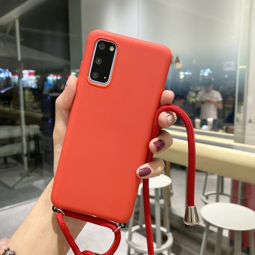 Für Samsung Galaxy S20 Ultra S10 E S8 S9 Plus Note 8 9 10 Pro A6 A7 A9 Crossbody Cover Lanyard Halskette Schultergurt Hülle, rot, für Note 10 Lite Für Samsung Galaxy S20 Ultra S10 E S8 S9 Plus Note 8 9 10 Pro A6 A7 A9 Crossbody Cover Lanyard Halskette Schultergurt Hülle, rot, für Note 10 Lite von PYYLTTP