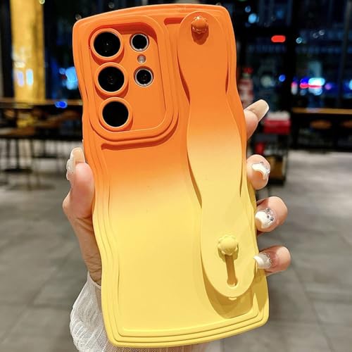 Gradient Curly Wave Handgelenksschlaufe für Samsung Galaxy S25 Ultra S24 S23 S21 FE S22 Plus Note 20 A55 A35 A25 A15 5G A05s A05, orange gelb, für Galaxy A05S 4G Gradient Curly Wave Handgelenksschlaufe für Samsung Galaxy S25 Ultra S24 S23 S21 FE S22 Plus Note 20 A55 A35 A25 A15 5G A05s A05, orange gelb, für Galaxy A05S 4G von PYYLTTP