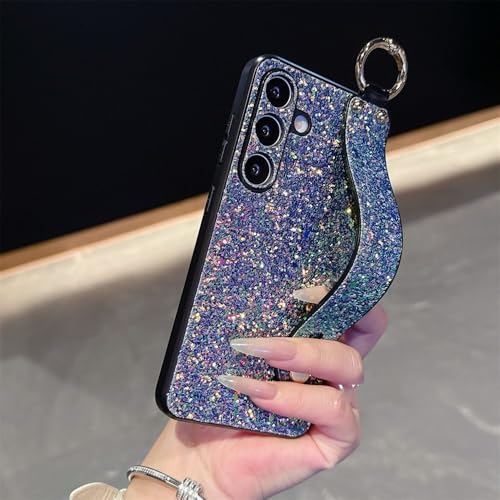 Luxuriöse Glitzer-Armbandhalterung für Samsung Galaxy S25 S24 S23 Ultra S21 S22 Plus Handschlaufe Stoßfeste Abdeckung, grün, für Samsung S23Ultra Luxuriöse Glitzer-Armbandhalterung für Samsung Galaxy S25 S24 S23 Ultra S21 S22 Plus Handschlaufe Stoßfeste Abdeckung, grün, für Samsung S23Ultra von PYYLTTP