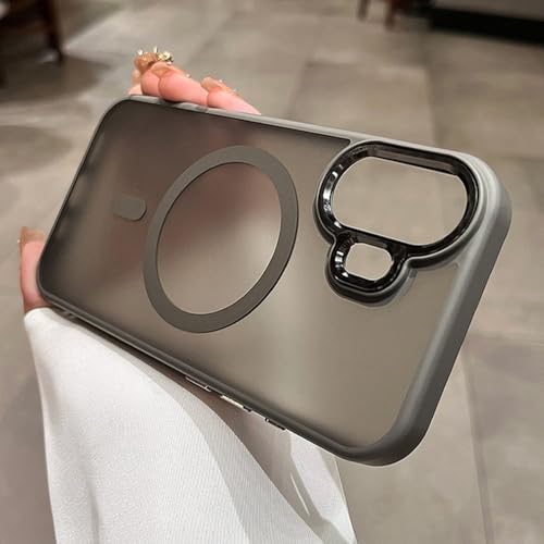PYYLTTP Business Slim Matte Hülle für iPhone 16 Pro Max 16 Plus Metallkameraschutzhülle für iPhone 13 14 15 Pro Max, grau, für iPhone 15 PYYLTTP Business Slim Matte Hülle für iPhone 16 Pro Max 16 Plus Metallkameraschutzhülle für iPhone 13 14 15 Pro Max, grau, für iPhone 15 von PYYLTTP