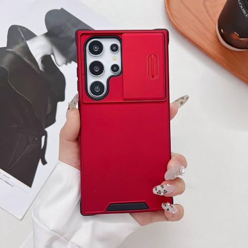 PYYLTTP Hybrid-Slide-Kamera-Schutzhülle für Samsung S25 S24 S23 S22 S21 S20 FE Plus Note20 Ultra A06 A16 A55 A35 A25 A15 A54 A14 A53, rot PYYLTTP Hybrid-Slide-Kamera-Schutzhülle für Samsung S25 S24 S23 S22 S21 S20 FE Plus Note20 Ultra A06 A16 A55 A35 A25 A15 A54 A14 A53, rot von PYYLTTP