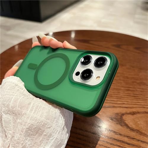 PYYLTTP Magnetische kabellose Ladehülle für iPhone 16 15 11 12 13 14 Pro Max XR XS 7 8 Plus SE Einfarbige stoßfeste Hülle, Dunkelgrün, Für iPhone 16Pro Max PYYLTTP Magnetische kabellose Ladehülle für iPhone 16 15 11 12 13 14 Pro Max XR XS 7 8 Plus SE Einfarbige stoßfeste Hülle, Dunkelgrün, Für iPhone 16Pro Max von PYYLTTP