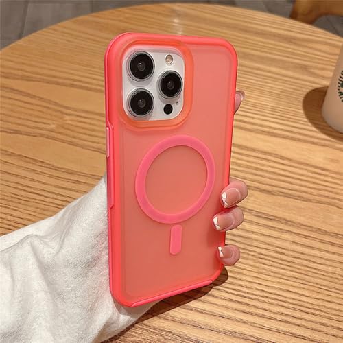 PYYLTTP Magnetische kabellose Ladehülle für iPhone 16 15 11 12 13 14 Pro Max XR XS 7 8 Plus SE Einfarbige stoßfeste Hülle, Rosérot, für iPhone 11Pro Max PYYLTTP Magnetische kabellose Ladehülle für iPhone 16 15 11 12 13 14 Pro Max XR XS 7 8 Plus SE Einfarbige stoßfeste Hülle, Rosérot, für iPhone 11Pro Max von PYYLTTP