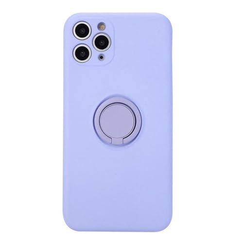 PYYLTTP Magnetischer Ringhalter, flüssige Silikonhülle für iPhone 12 Mini 12 Pro 11 Pro XS Max XR X 10 6 6S 7 8 Plus, stoßfeste Hülle mit Ständer, Lila, für iPhone 7 PYYLTTP Magnetischer Ringhalter, flüssige Silikonhülle für iPhone 12 Mini 12 Pro 11 Pro XS Max XR X 10 6 6S 7 8 Plus, stoßfeste Hülle mit Ständer, Lila, für iPhone 7 von PYYLTTP