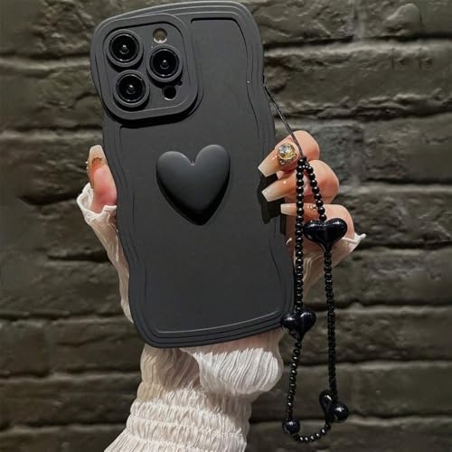 PYYLTTP Modische, süße Armband-Handyhülle aus weichem Silikon für iPhone 15 14 13 12 11 Pro Max 14 15 Plus INS stoßfeste Hülle, Schwarz A, Für iPhone 12 Pro PYYLTTP Modische, süße Armband-Handyhülle aus weichem Silikon für iPhone 15 14 13 12 11 Pro Max 14 15 Plus INS stoßfeste Hülle, Schwarz A, Für iPhone 12 Pro von PYYLTTP