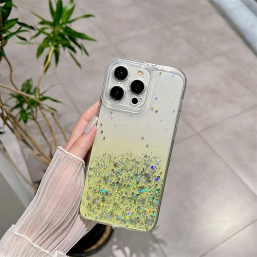 PYYLTTP Transparente Glitzer-Schutzhülle für iPhone 15, 14, 13, 12, Mini, 11 Pro, Max, X, XR, XS, Max, 6, 6S, 7, 8 Plus, stoßfest, mit Pailletten, Gelb, für iPhone 13 Pro PYYLTTP Transparente Glitzer-Schutzhülle für iPhone 15, 14, 13, 12, Mini, 11 Pro, Max, X, XR, XS, Max, 6, 6S, 7, 8 Plus, stoßfest, mit Pailletten, Gelb, für iPhone 13 Pro von PYYLTTP