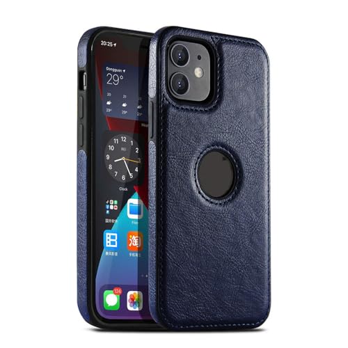 PYYLTTP Ultradünne, schlanke Leder-Handyhülle für iPhone 14 13 12 11 Pro Max XS XR X SE 7 8 Plus, stoßfeste Stoßstange, weiche Business-Rückseite, Blau, für iPhone 13Pro Max PYYLTTP Ultradünne, schlanke Leder-Handyhülle für iPhone 14 13 12 11 Pro Max XS XR X SE 7 8 Plus, stoßfeste Stoßstange, weiche Business-Rückseite, Blau, für iPhone 13Pro Max von PYYLTTP