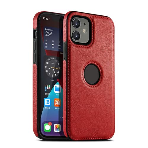 PYYLTTP Ultradünne, schlanke Leder-Handyhülle für iPhone 14 13 12 11 Pro Max XS XR X SE 7 8 Plus, stoßfeste Stoßstange, weiche Business-Rückseite, rot, für iPhone 11Pro Max PYYLTTP Ultradünne, schlanke Leder-Handyhülle für iPhone 14 13 12 11 Pro Max XS XR X SE 7 8 Plus, stoßfeste Stoßstange, weiche Business-Rückseite, rot, für iPhone 11Pro Max von PYYLTTP