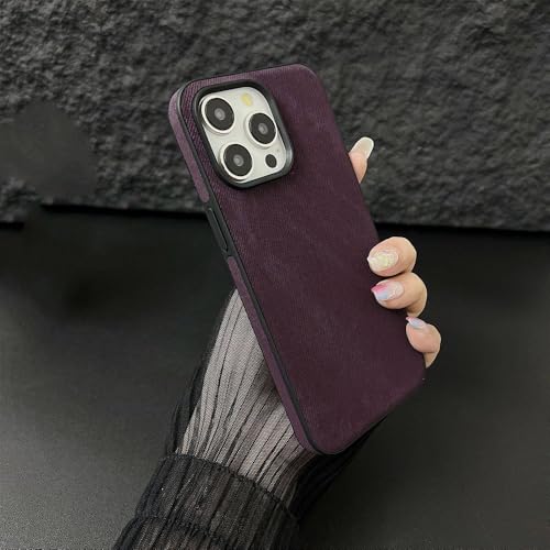 PYYLTTP Weiche, stoßfeste Jean-Hülle für iPhone 13 14 Pro Max 15 Plus, Business-Skin-Feel-Silikonhülle, Lila, Für iPhone 11 PYYLTTP Weiche, stoßfeste Jean-Hülle für iPhone 13 14 Pro Max 15 Plus, Business-Skin-Feel-Silikonhülle, Lila, Für iPhone 11 von PYYLTTP