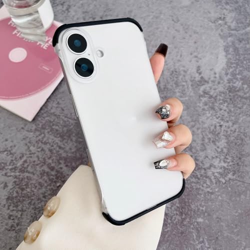 PYYLTTP Zweifarbige rahmenlose Handyhülle für iPhone 16 15 14 Pro Max 13 12 Pro Max Schlanke, Matte Farbe, ultradünne, Harte PC-Airbag-Abdeckung, Schwarz, für iPhone 15 ProMax PYYLTTP Zweifarbige rahmenlose Handyhülle für iPhone 16 15 14 Pro Max 13 12 Pro Max Schlanke, Matte Farbe, ultradünne, Harte PC-Airbag-Abdeckung, Schwarz, für iPhone 15 ProMax von PYYLTTP