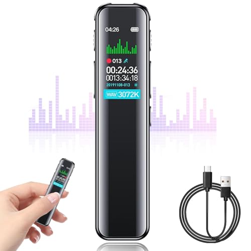 PZCC Digitales USB-Diktiergerät, 64 GB, professionelles Diktiergerät, Diktiergerät für Geschäftsleute, Spionage-Geheimrekorder mit Plaud Note AI-Technologie PZCC Digitales USB-Diktiergerät, 64 GB, professionelles Diktiergerät, Diktiergerät für Geschäftsleute, Spionage-Geheimrekorder mit Plaud Note AI-Technologie von PZCC
