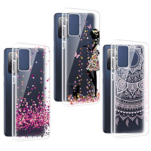 PZEMIN 3 Stück für Samsung Galaxy S20 FE 5G/4G Hülle Handyhülle Silikon Gummi Clear Schale Transparent Durchsichtig TPU Bumper Schutzhülle, Hübsches Mädchen + Liebe + Die Sonne Blumen PZEMIN 3 Stück für Samsung Galaxy S20 FE 5G/4G Hülle Handyhülle Silikon Gummi Clear Schale Transparent Durchsichtig TPU Bumper Schutzhülle, Hübsches Mädchen + Liebe + Die Sonne Blumen von PZEMIN