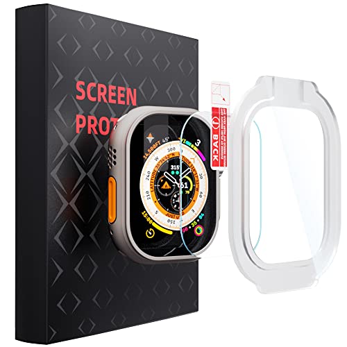PZOZ 2 Stück Schutzfolie Kompatibel mit Apple Watch Ultra 49mm,Hhochwertiger Displayschutz,9H Härte Folie(49mm) von PZOZ