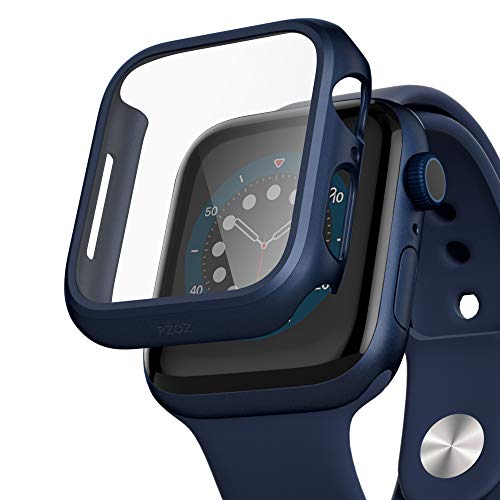 PZOZ Hülle Kompatibel mit Apple Watch Series SE2/SE/6/5/4 40mm mit PET Displayschutz, iWatch Sehr stark PC Schutzhülle, All-Around Schutz Case für Apple Watch Series SE2/SE/6/5/4 40mm (Blau) von PZOZ