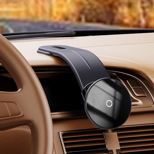 PZOZ Magsafe Autohalterung, magnetische Handy-Autohalterung, Armaturenbrett-Autotelefonhalterung, Windschutzscheiben-Autotelefonhalterung, magnetisch für iPhone 16 15 14 13 12 Serie (Schwarz) von PZOZ