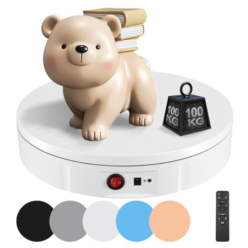 Drehteller Elektrisch, 360 Drehbar Professioneller Elektrischer Drehteller 30cm/100kg Automatische Drehplattform mit Fernbedienung für Ausstellungsstand Fotografie Hochzeitstorte Zeigen Drehteller Elektrisch, 360 Drehbar Professioneller Elektrischer Drehteller 30cm/100kg Automatische Drehplattform mit Fernbedienung für Ausstellungsstand Fotografie Hochzeitstorte Zeigen von PaNt