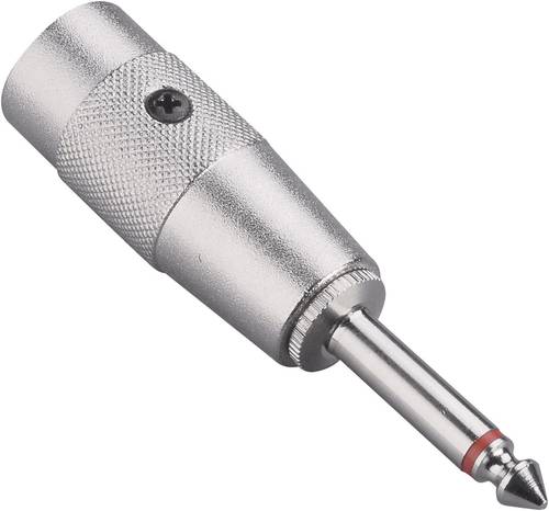 Paccs Audio Adapter [1x XLR-Stecker - 1x Klinkenstecker 6.35 mm] Silber von Paccs