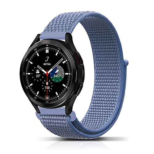 PaceBid 20mm Armband Kompatibel mit Samsung Galaxy Watch 6 40 mm 44 mm/Galaxy Watch 6 Classic 43 mm 47 mm, Band Nylon Sport-Ersatzband Armbänder für Galaxy Watch 5/Watch 5 Pro/Watch 4 Blau von PaceBid