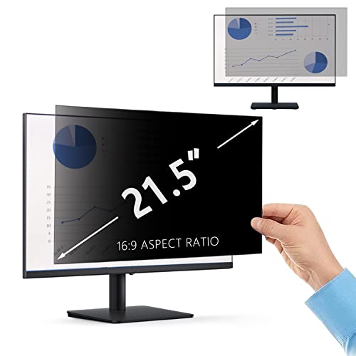 PaceBid 21,5 Zoll 16:9 Desktop Privacy Filter I Blickschutzfilter für Desktop Computer Widescreen Monitor I Privacy Screen Filter, Anti-Glare, Blocks 96% UV, Anti-Scratch, 21,5 Zoll 16:9 von PaceBid