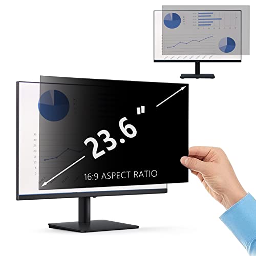 PaceBid 23,6 Zoll 16:9 Desktop Privacy Filter I Blickschutzfilter für Desktop Computer Widescreen Monitor I Privacy Screen Filter, Anti-Glare, Blocks 96% UV, Anti-Scratch, 23,6 Zoll 16:9 von PaceBid