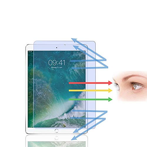PaceBid Anti Blaulicht Displayschutz Kompatibel mit iPad Pro 10.5 / Air 3 / Air 10.5 2019, [Anti Eye Strain][Blockiert Übermäßig Schädliches Blaues Licht & UV] 9H Härte Schutzfolie für iPad Pro 10.5 von PaceBid