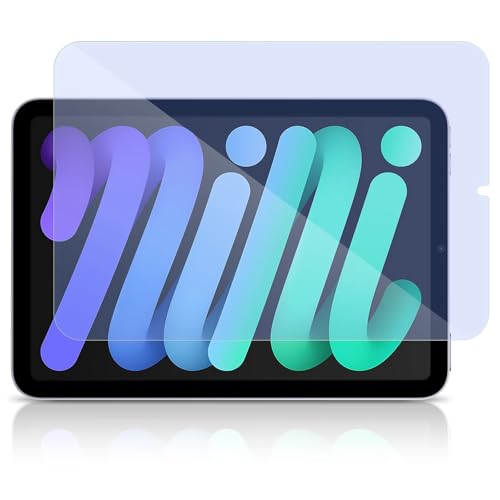 PaceBid Anti Blaulicht Schutzfolie für iPad mini 7(A17 Pro 2024 8.3 Zoll), [Anti Eye Strain][Blockiert Übermäßig Schädliches Blaues Licht & UV] Displayschutzfolie für Panzerglas Displayschutz von PaceBid