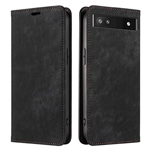 PaceBid Hülle Kompatibel mit Google Pixel 7a, Retro Luxus Leder Brieftasche Stoßfeste Schutzhülle mit Kartenfächer, Magnetisches Flip Handyhülle für Google Pixel 7a - Schwarz PaceBid Hülle Kompatibel mit Google Pixel 7a, Retro Luxus Leder Brieftasche Stoßfeste Schutzhülle mit Kartenfächer, Magnetisches Flip Handyhülle für Google Pixel 7a - Schwarz von PaceBid