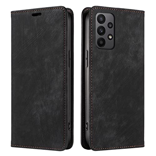 PaceBid Hülle Kompatibel mit Samsung Galaxy A23 5G, Retro Luxus Leder Brieftasche Stoßfeste Schutzhülle mit Kartenfächer, Magnetisches Flip Handyhülle für Samsung Galaxy A23 5G -Schwarz PaceBid Hülle Kompatibel mit Samsung Galaxy A23 5G, Retro Luxus Leder Brieftasche Stoßfeste Schutzhülle mit Kartenfächer, Magnetisches Flip Handyhülle für Samsung Galaxy A23 5G -Schwarz von PaceBid