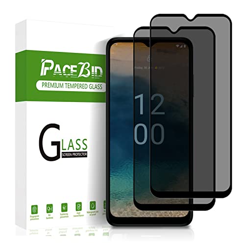 PaceBid Privacy Schutzfolie Kompatibel mit Nokia G22 4G, [2 Pack] [Full Coverage] [Anti-Scratch] [9H Härte] Panzerfolie Anti-Spy Displayschutzfolie für Nokia G22 4G von PaceBid