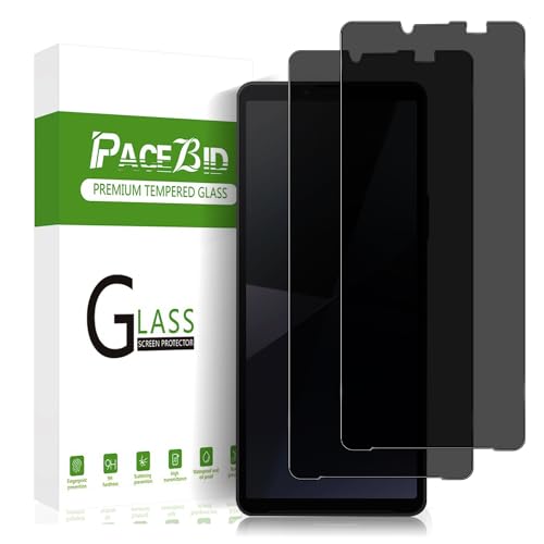 PaceBid Privacy Schutzfolie Kompatibel mit Sony Xperia 10 VI, [2 Pack] [Full Coverage] [Anti-Scratch] [9H Härte] Panzerfolie Anti-Spy Displayschutzfolie für Sony Xperia 10 VI von PaceBid