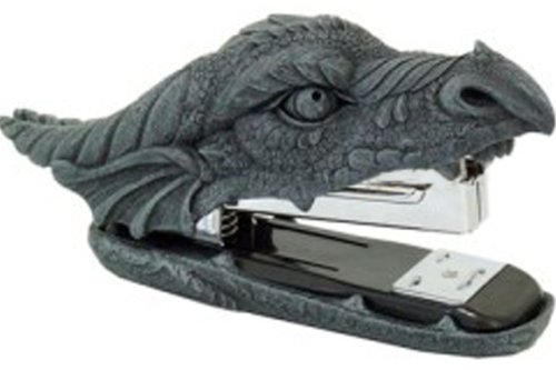 Drachenkopf-Hefter - Drachen Tacker - Deko Figur von Pacific Giftware