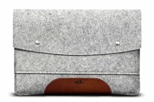 Pack & Smooch Für Surface Pro 10/9 / 8/7 / 6 Hülle 100% Wollfilz Und Pflanzlich Gegerbtes Leder Handmade in Germany - Grau Hellbraun Pack & Smooch Für Surface Pro 10/9 / 8/7 / 6 Hülle 100% Wollfilz Und Pflanzlich Gegerbtes Leder Handmade in Germany - Grau Hellbraun von Pack & Smooch