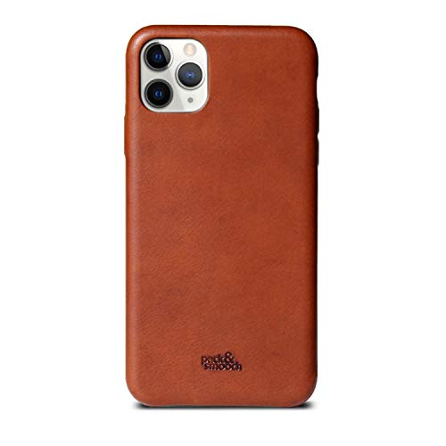 Pack & Smooch Für iPhone 12 Mini (5,4") Lederhülle Ledercase Backcover -Chester- aus Pflanzlich gegerbten italienischem Leder (Hellbraun) von Pack & Smooch