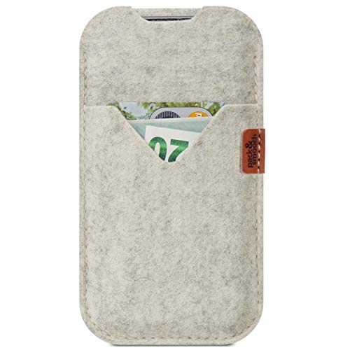Pack & Smooch Hülle für iPhone 11 Pro Max/Xs Max/iPhone 8 Plus | Tasche Shetland | 100% Merino Wollfilz | Handmade in Germany – Weiß Pack & Smooch Hülle für iPhone 11 Pro Max/Xs Max/iPhone 8 Plus | Tasche Shetland | 100% Merino Wollfilz | Handmade in Germany – Weiß von Pack & Smooch
