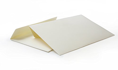 hochwertige Briefumschläge C6 114x162 mm (elfenbein) 120 g/m² ohne Fenster haftklebend (5120A) (100) von Packsmart